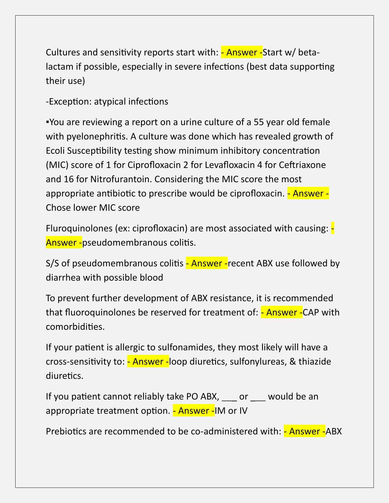 Final MN 650 Specialized Pharmacology for the AGACNP Q&A 2025-2026