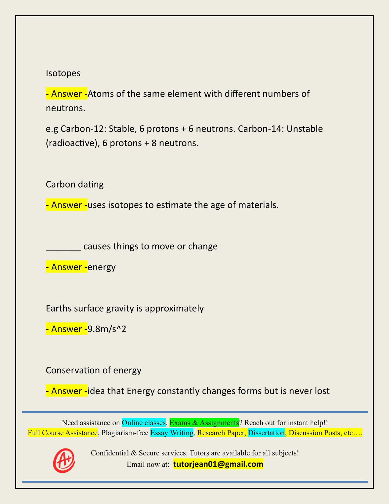 EOSC 114 EXAM ACTUAL 2025/2026 Q&A