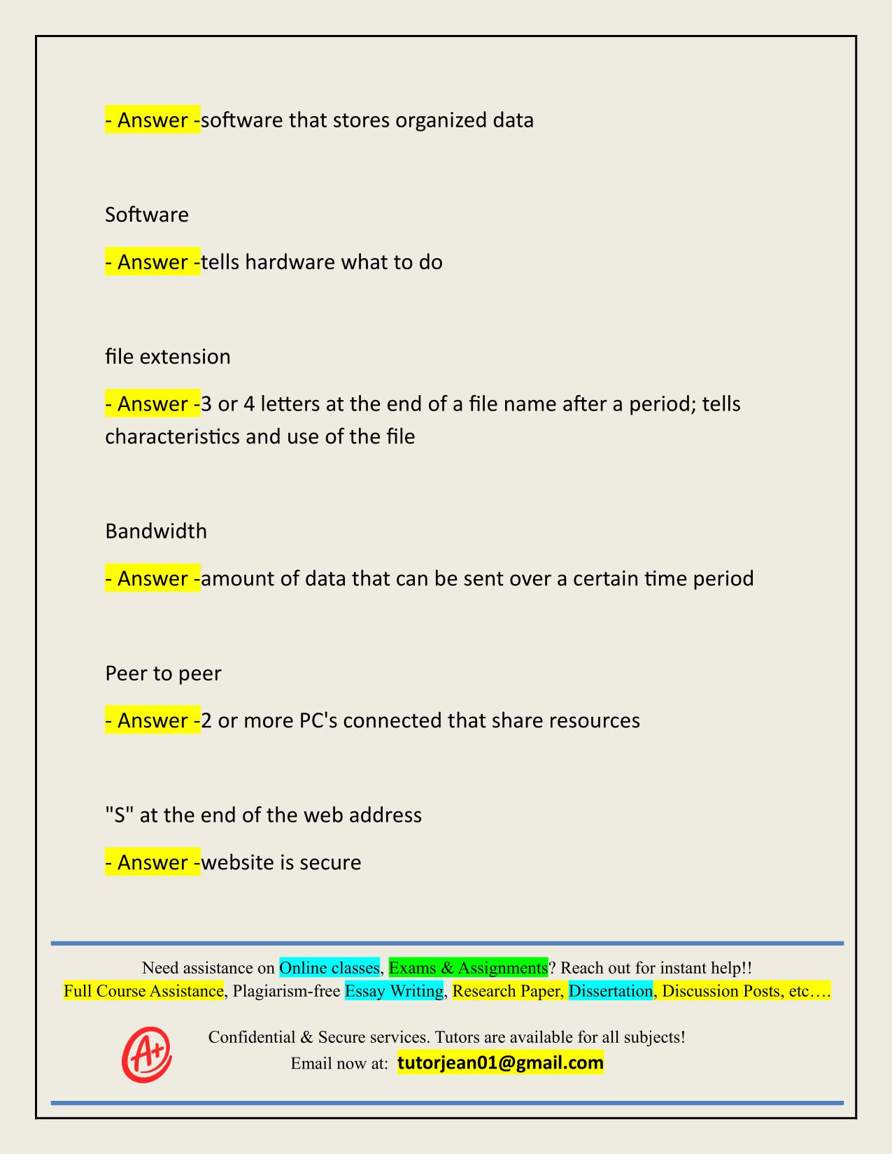 2025/2026 VIRTUAL SC IT FUNDAMENTALS FINAL EXAM STUDY GUIDE ACTUAL Q&A 100% PASS