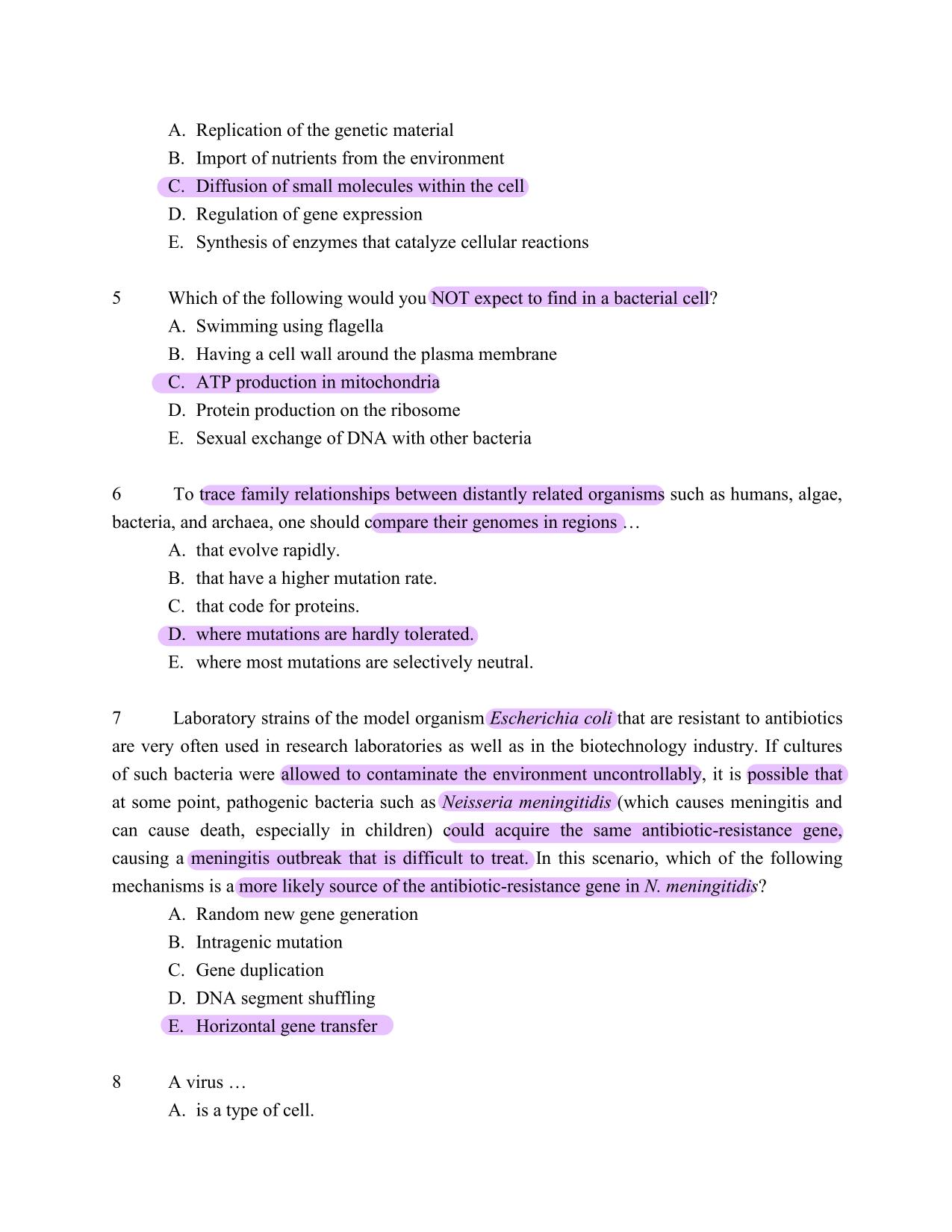 Complete Test Bank Molecular Biology of the Cell 6th Edition Alberts WITH RATIONALES ALL 24 CHAPTERS