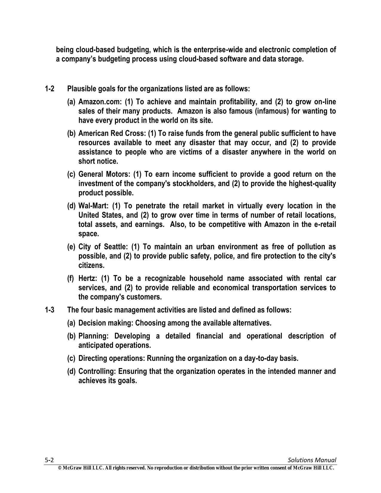 Solutions Manual for Managerial Accounting Creating Value in a Dynamic Business Environment, 13th Edition by Hilton