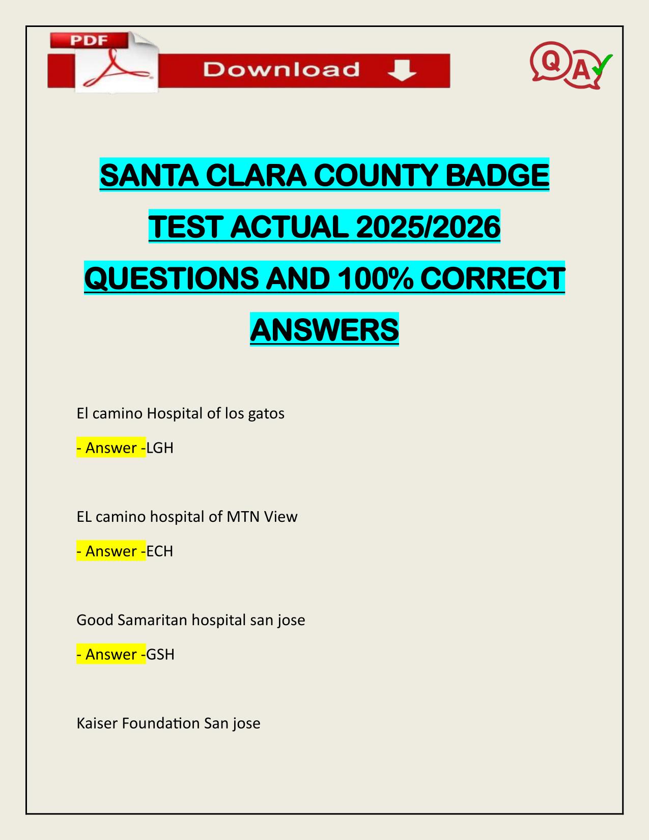 BUNDLE FOR SANTA CLARA COUNTY EMS ACTUAL 2025/2026