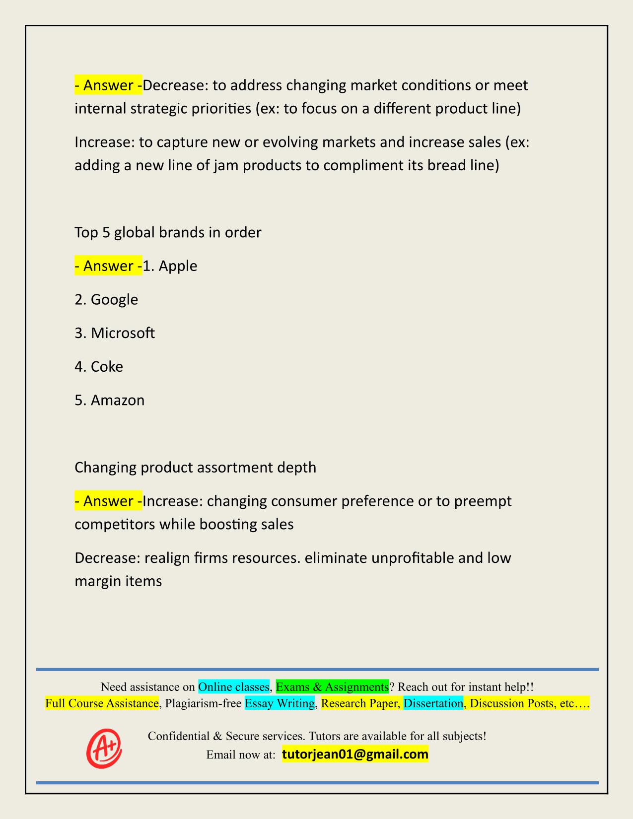 2025/2026 UCF MAR 3023 EXAM 3 REVIEW (CH. 9 -12 STUDY GUIDE) ACTUAL Q&A 100% PASS
