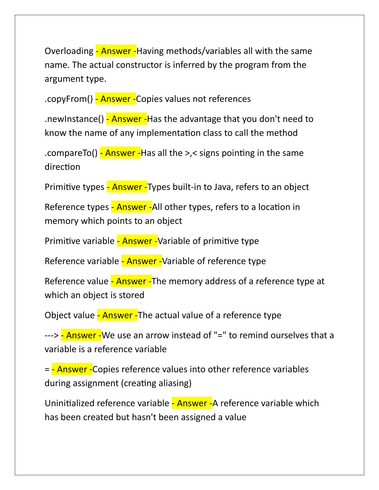 CSE 2221 Midterm 2 Exam Correctly Answered Latest Update