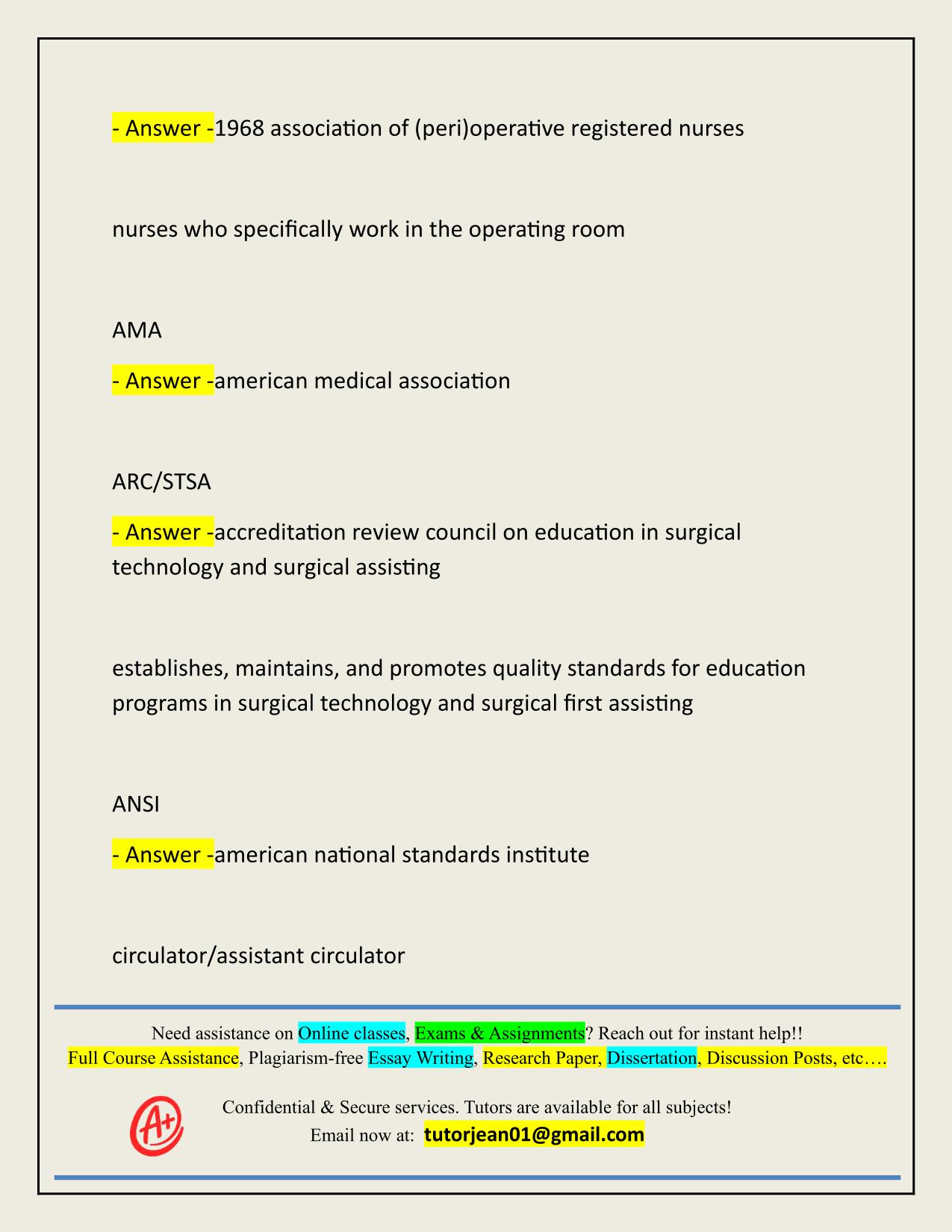 INTRO TO SURGICAL TECHNOLOGY MIDTERM ACTUAL 2025/2026