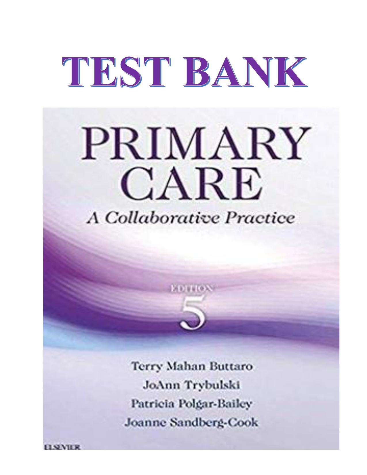 Testbank for Buttaro Primary Care A Collaborative Practice 5th Ed. ISBN 9780323355216 All Chapters PDF Download 2025/2026