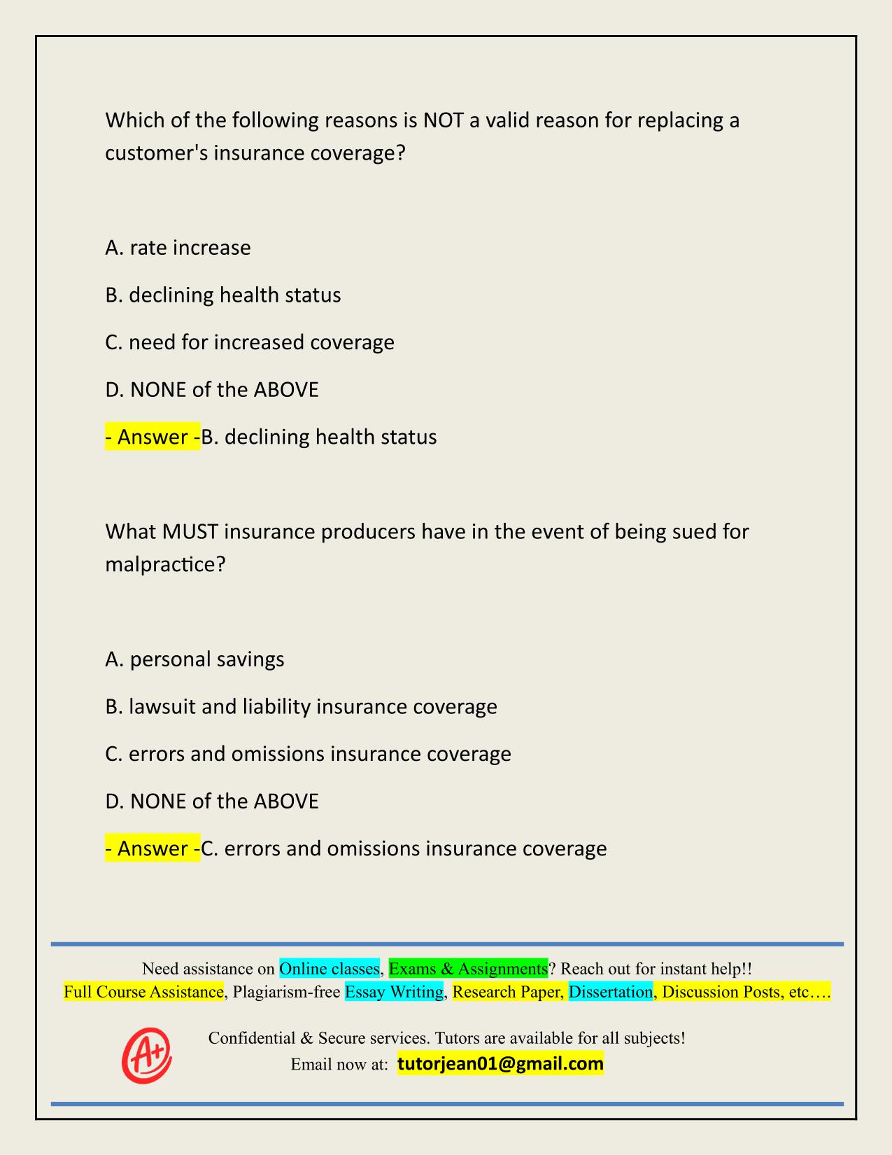 AFLAC ACADEMY INSURANCE EXAM ACL006-010 ACTUAL 2025/2026