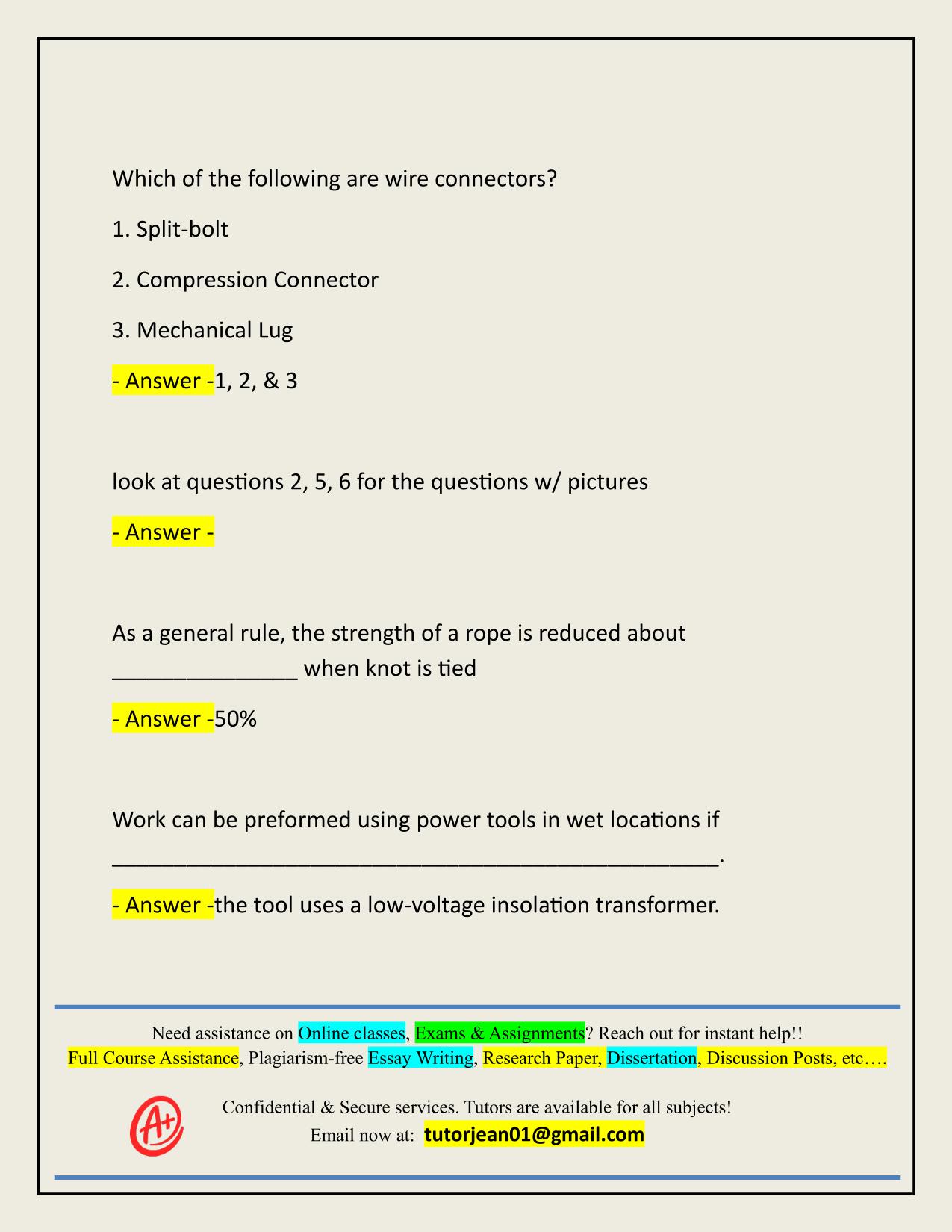 2025/2026 JOSH'S IEC EXAM YEAR #1 SEMESTER #1 ACTUAL Q&A