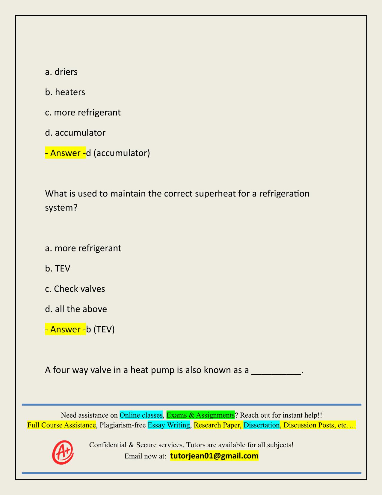 NATE A/C AND HEAT PUMPS BASICS ACTUAL 2025/2026 Q&A