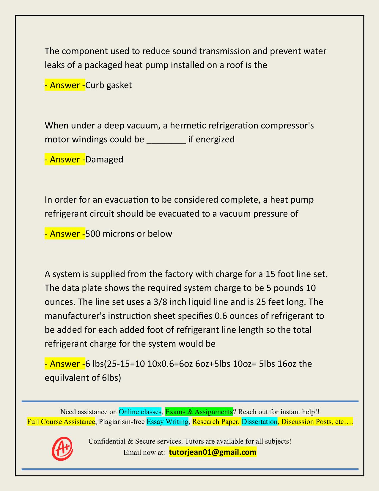NATE HEAT PUMP ACTUAL 2025/2026 QUESTIONS AND 100% CORRECT ANSWERS