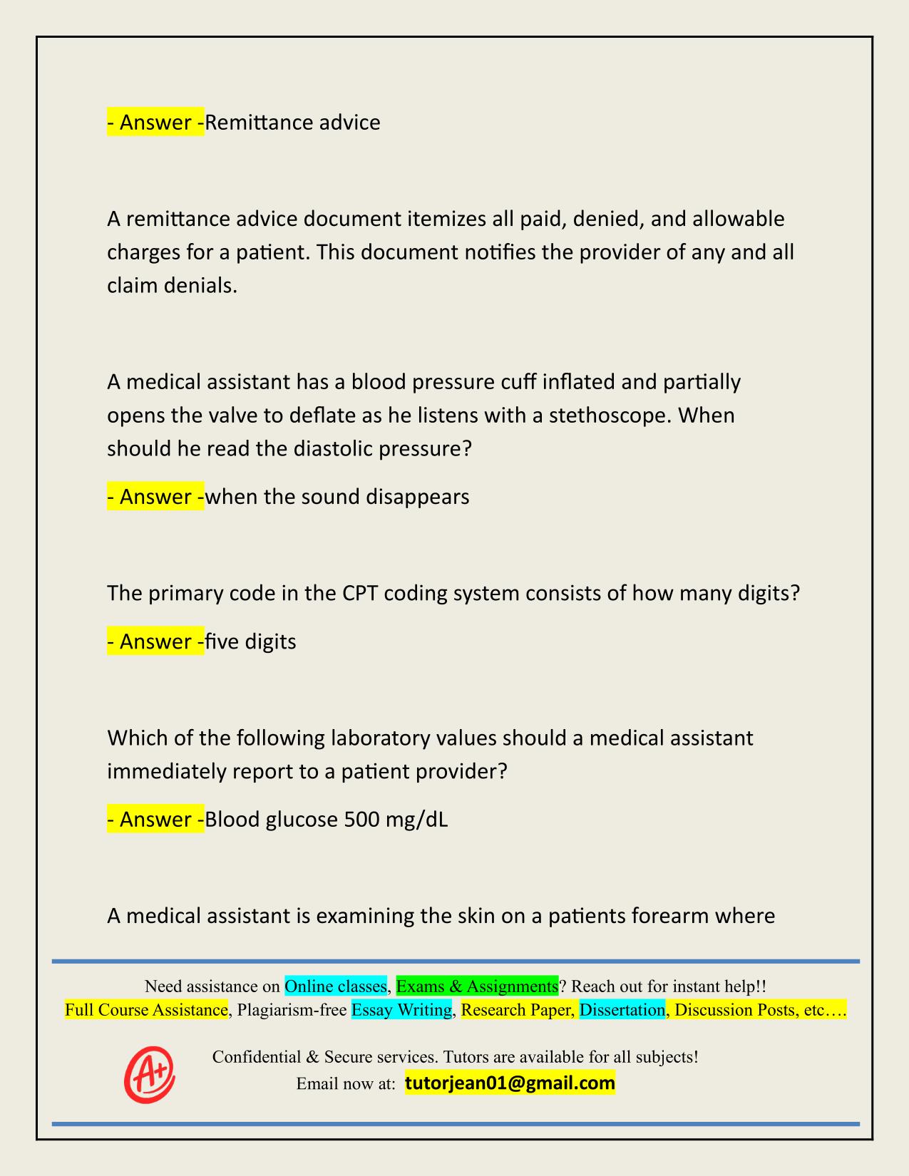 CCMA NHA PRACTICE TEST ACTUAL 2025/2026 CORRECTLY ANSWERED