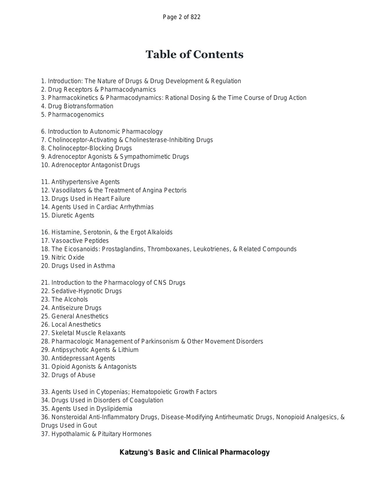 TEST BANK Katzung's Basic and Clinical Pharmacology, 16th Ed by Todd W. Vanderah, Chapters 1 - 66