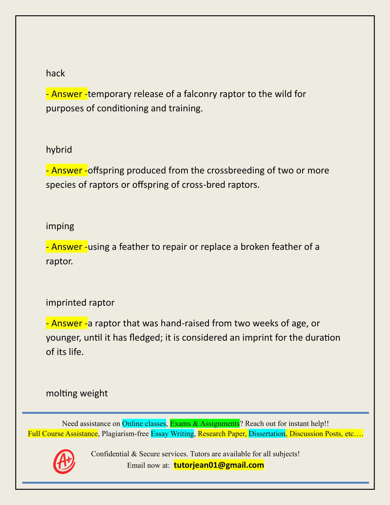 FALCONRY APPRENTICE STUDY GUIDE ACTUAL 2025/2026 LATEST