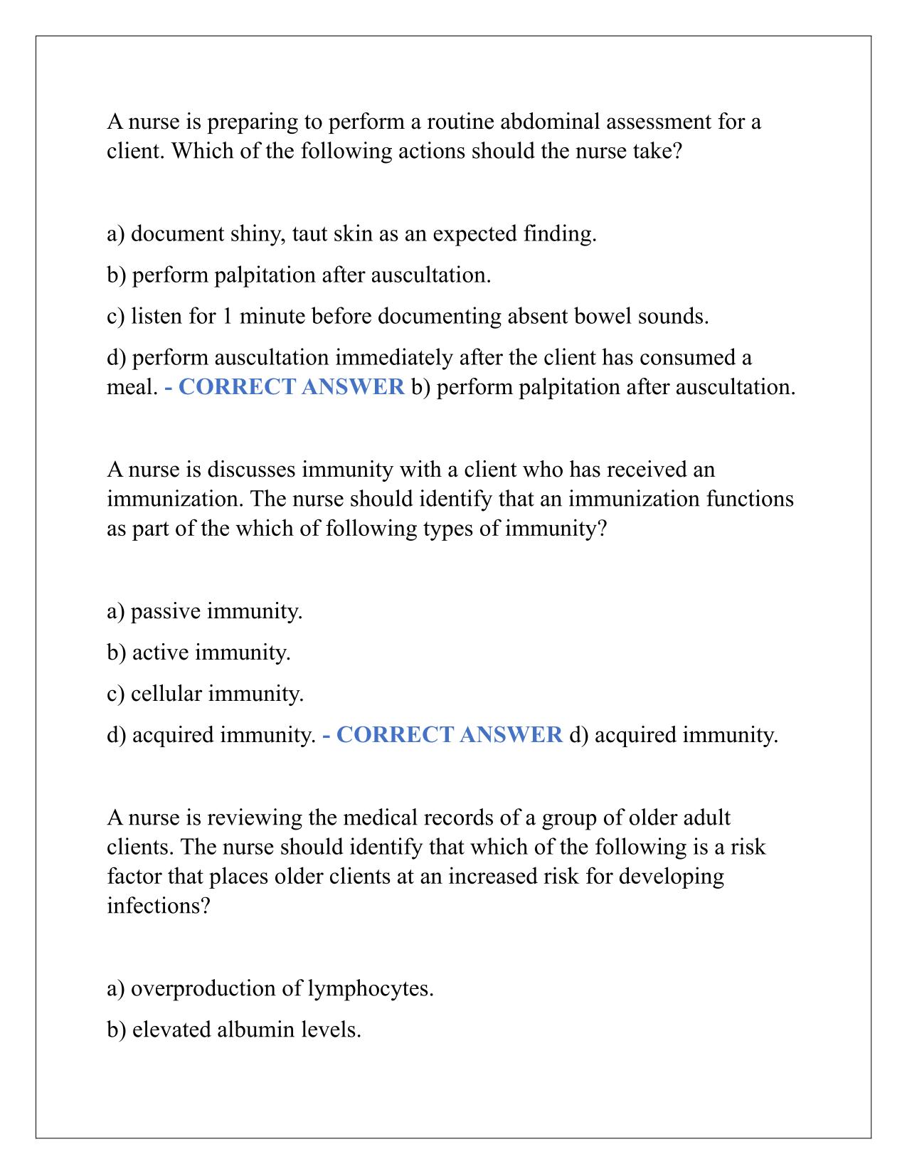 KAPLAN MEDICAL SURGICAL INTEGRATED TEST ACTUAL 2025/2026 Q&A 100% PASS