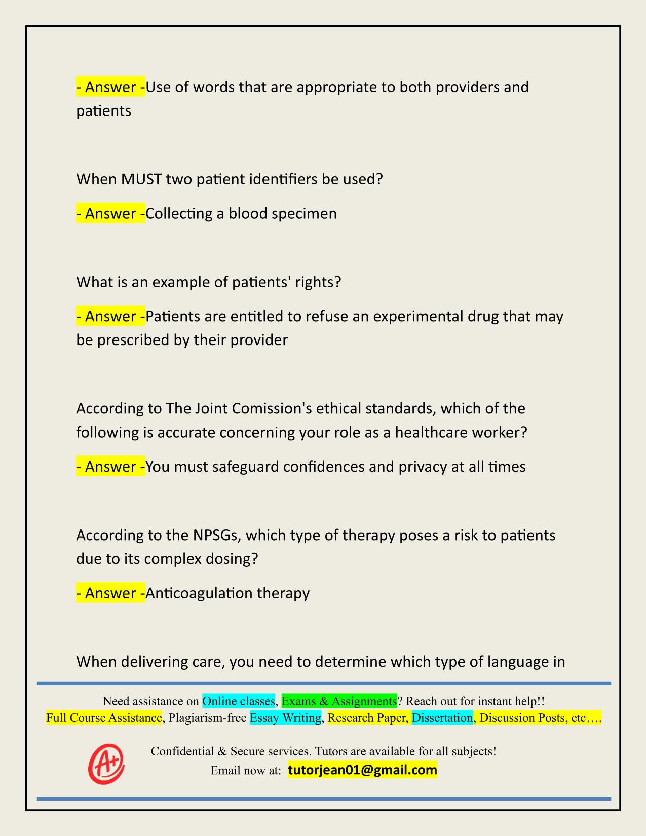 CORE MANDATORY 2 ACTUAL 2025/2026 QUESTIONS AND 100% CORRECT ANSWERS