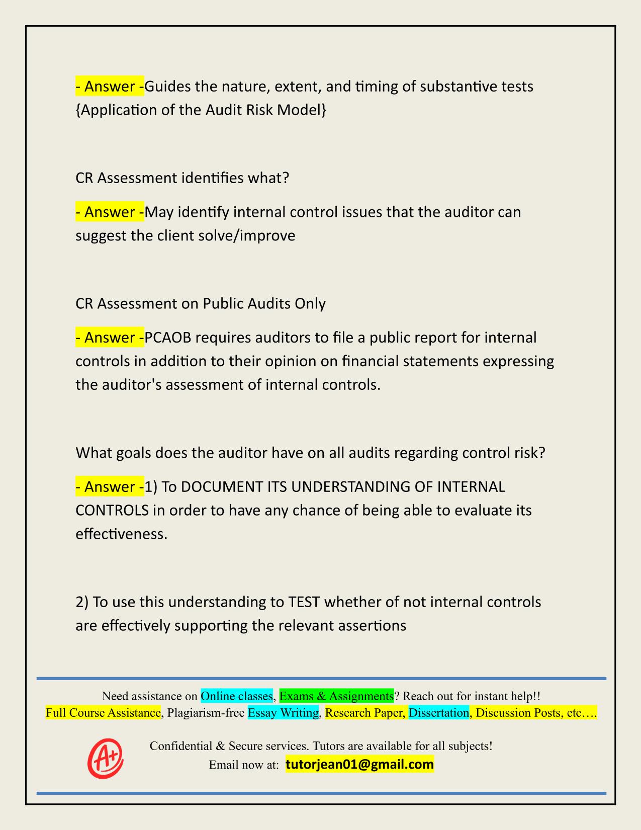 DEFINING INTERNAL CONTROLSCOSO ACTUAL 2025/2026 QUESTIONS AND 100% CORRECT ANSWERS