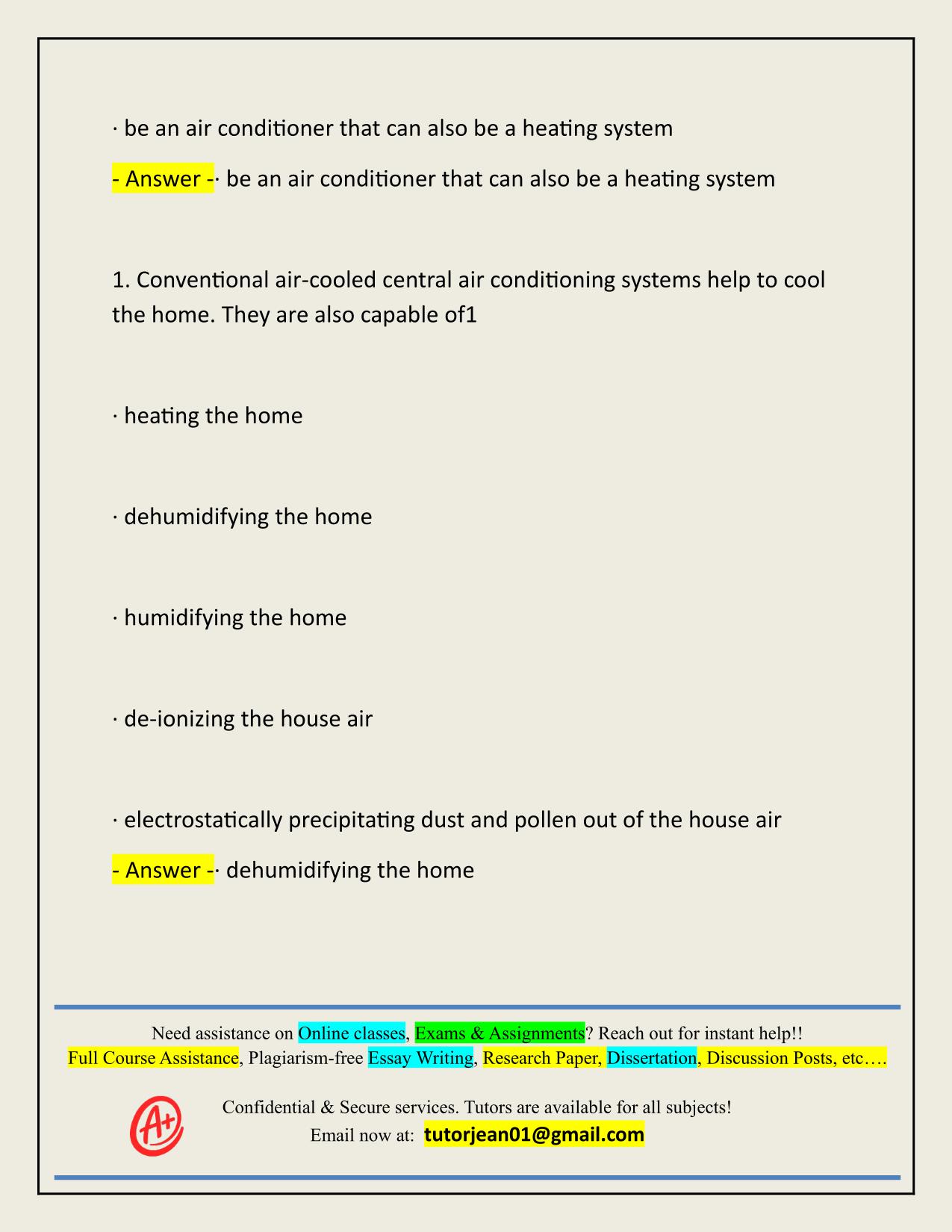 A/C AND HEAT PUMP MIDTERM - FINAL ACTUAL 2025/2026 WITH CORRECT ANSWERS