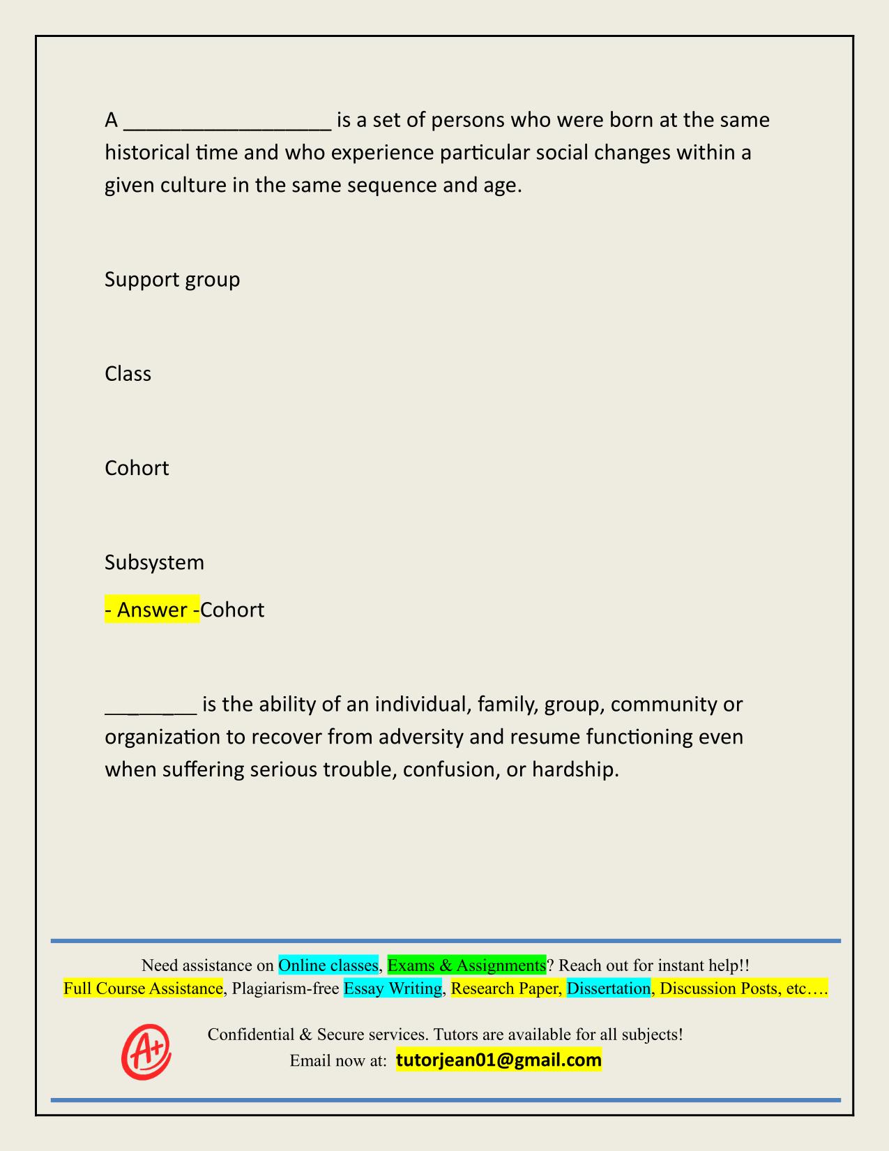 SOCIAL WORK COMPREHENSIVE EXAM STUDY ACTUAL 2025/2026