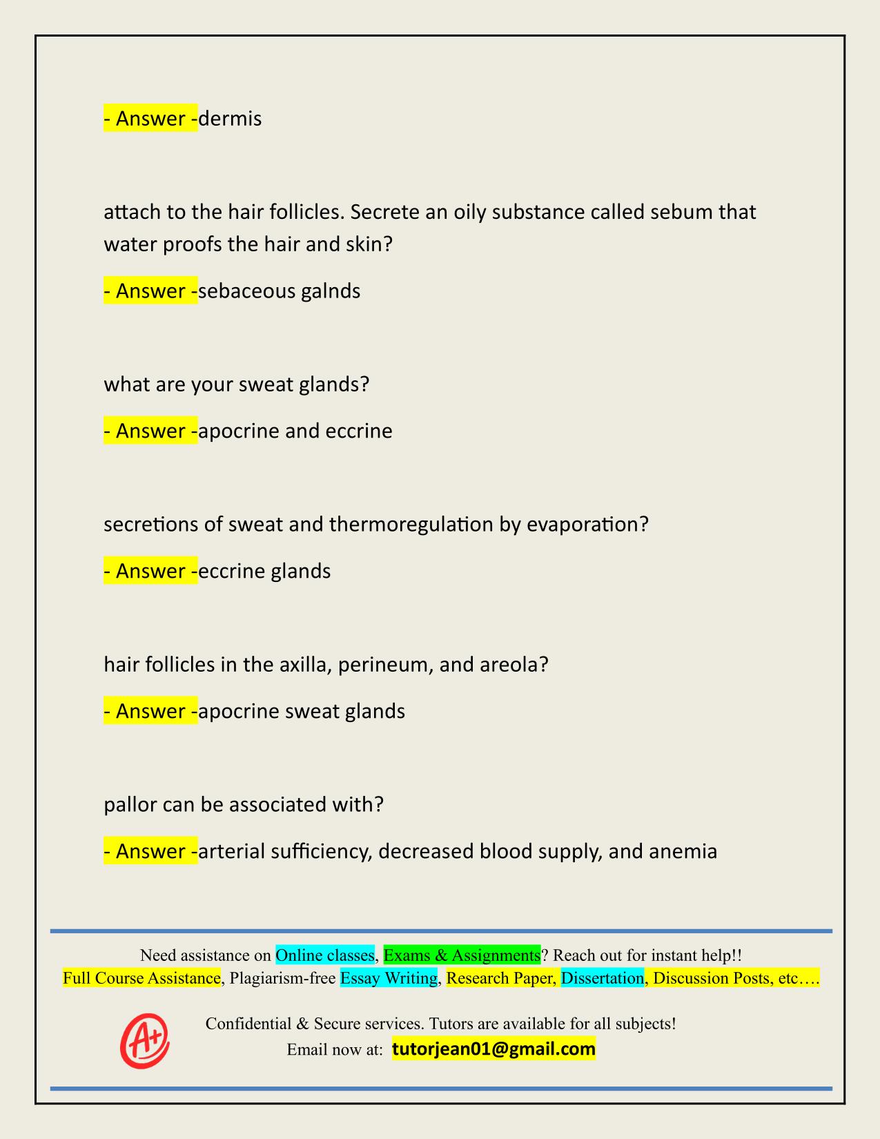 JERSEY COLLEGE HEALTH ASSESSMENTS FINAL REVIEW ACTUAL 2025/2026