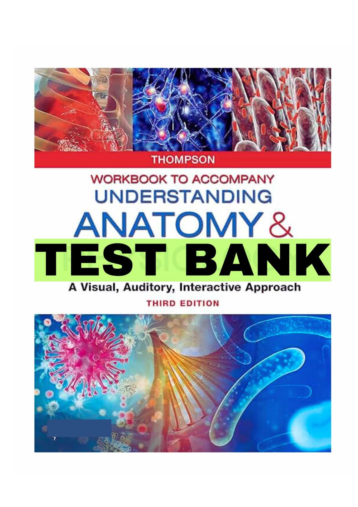 Test Bank For Understanding Anatomy & Physiology: A Visual, Auditory, Interactive Approach 3rd Ed Gale ISBN 9780803676459