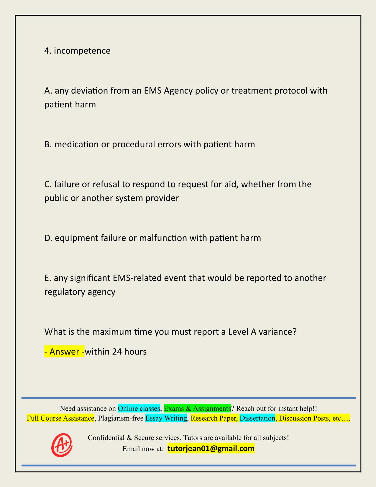 SANTA CLARA COUNTY EMS EXAM ACTUAL 2025/2026 WITH CORRECT ANSWERS
