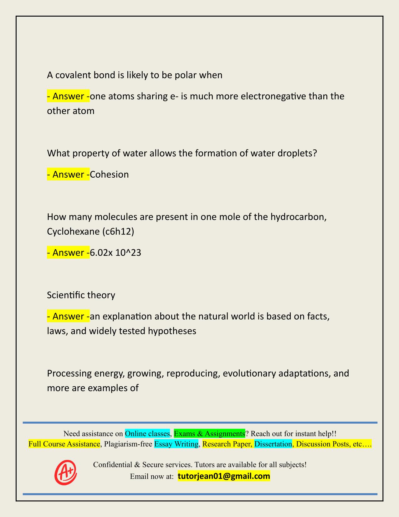 CSU LIFE 102 FINAL EXAM ACTUAL 2025/2026 WITH CORRECT ANSWERS