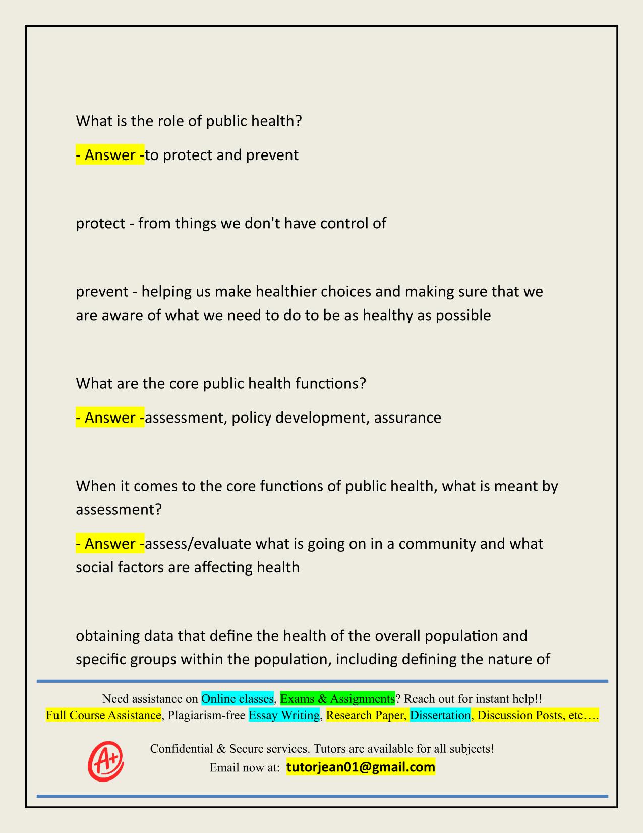 PUBH 6012 EXAM 1 STUDY ACTUAL 2025/2026 LATEST