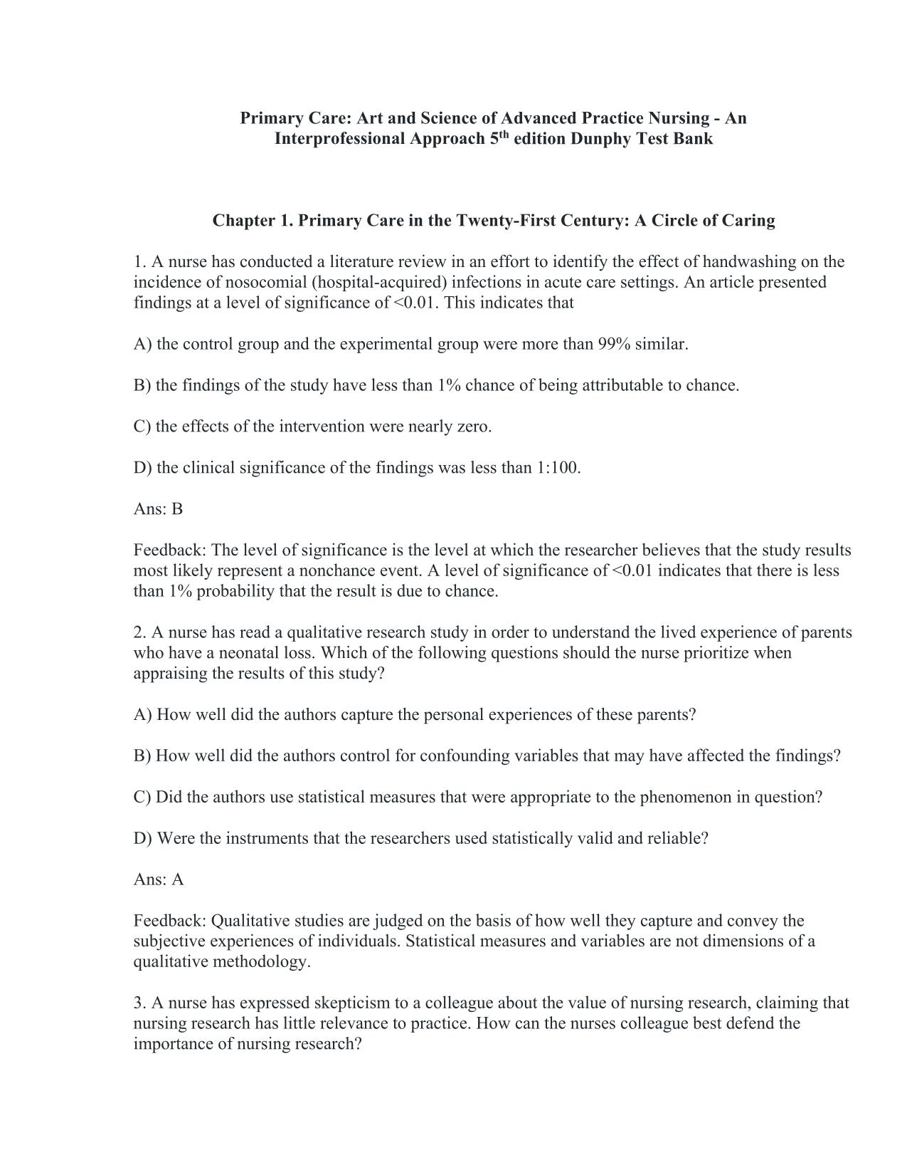Testbank for Primary Care Art and Science of Advanced Practice Nursing 5th ed Dunphy ISBN-10. 0803667183, ISBN-13. 978-0803667181 PDF Download