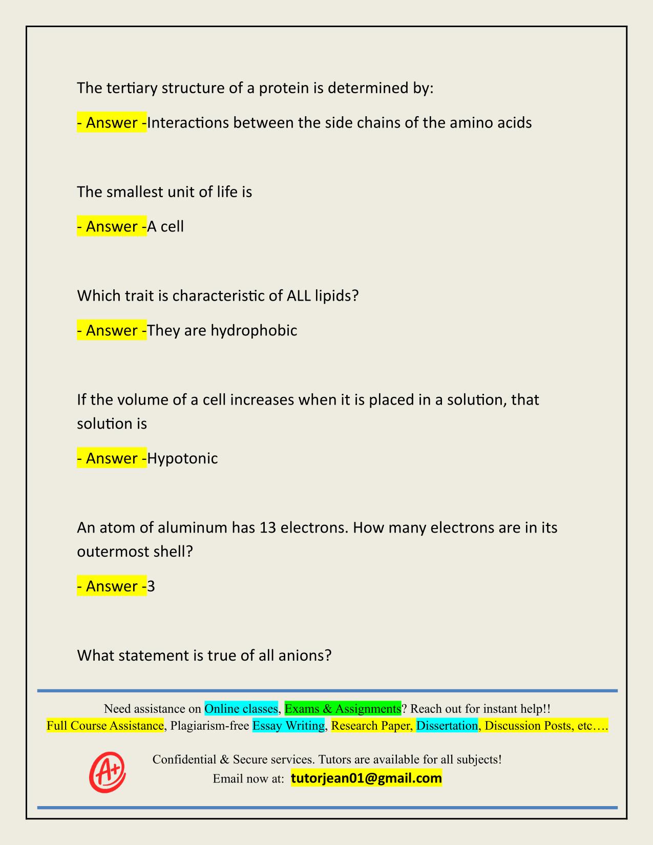 MODULE 1 REVIEW BIO-171 UH MANOA ACTUAL 2025/2026