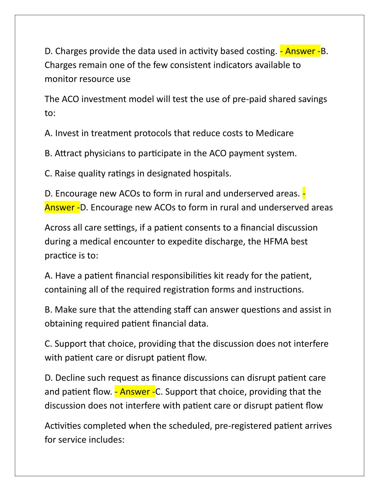 CRCR Practice Questions and Correct Answers Latest Update