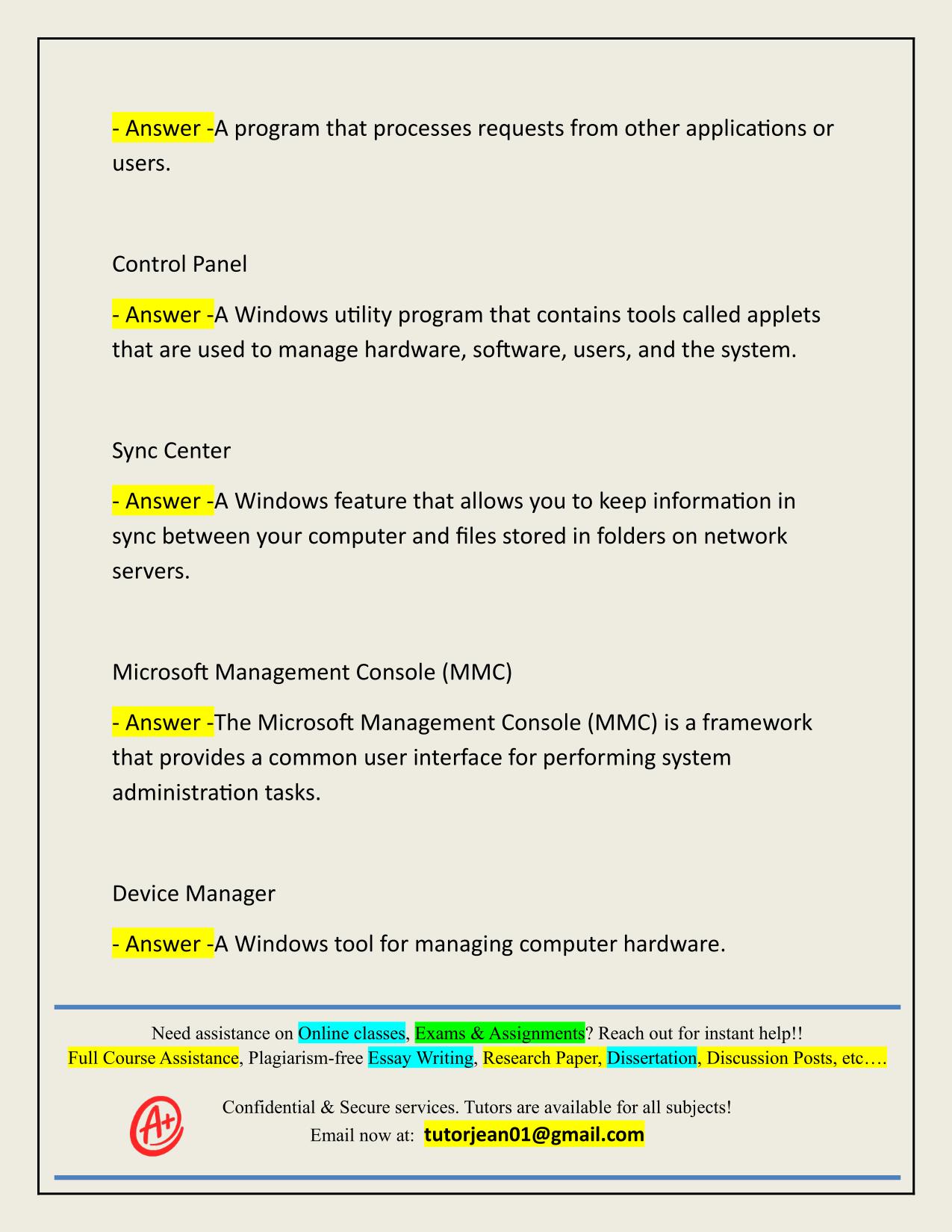 2025/2026 TESTOUT PC PRO 6X CHAPTER 12 KEY TERMS ACTUAL Q&A 100% PASS
