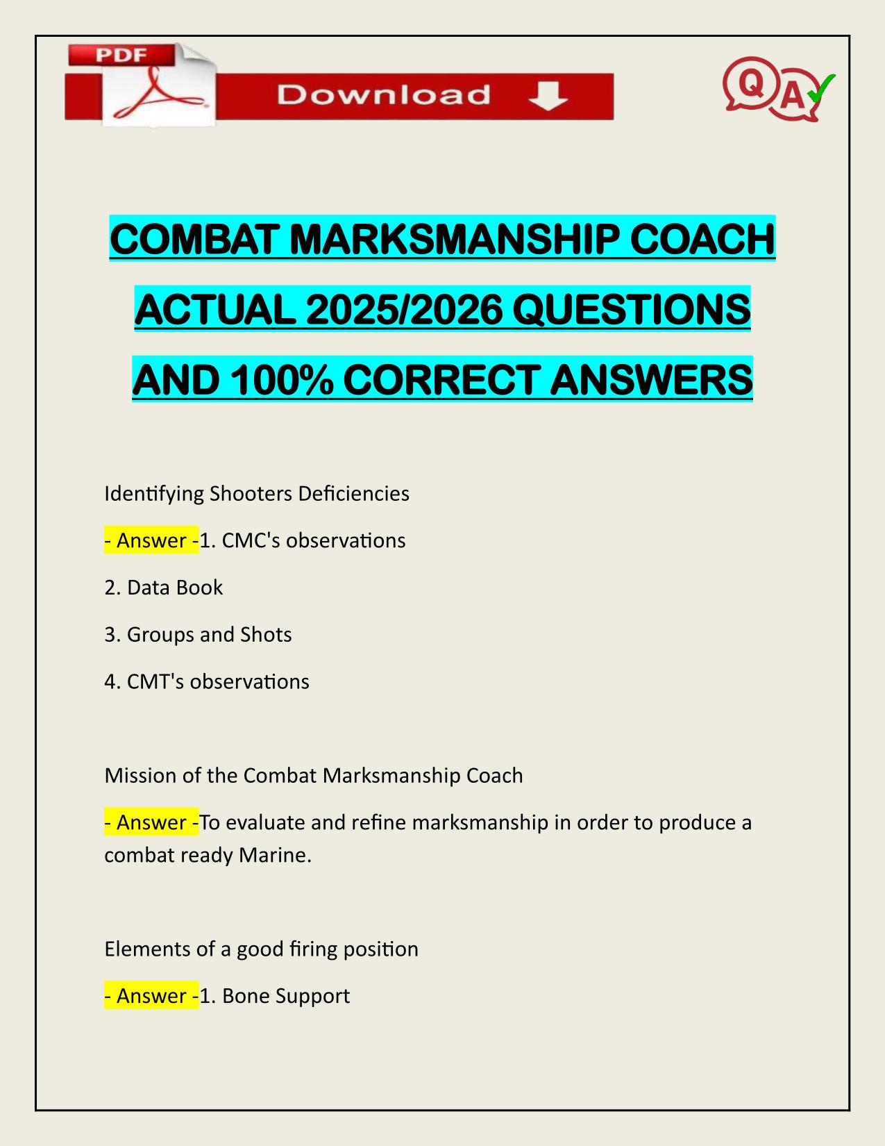 COMBAT MARKSMANSHIP COACH ACTUAL 2025/2026