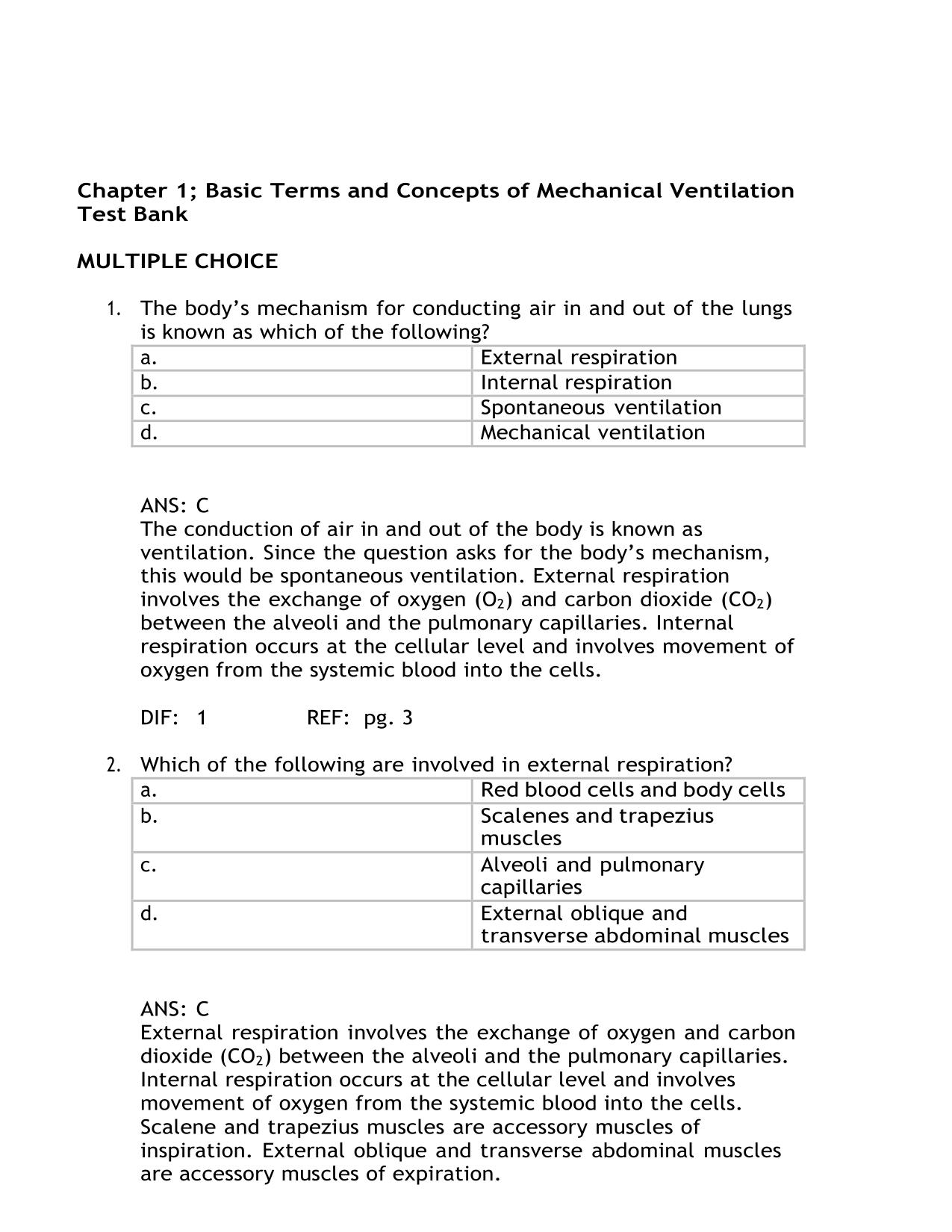 TEST BANK For Pilbeams Mechanical Ventilation 8th Edition by Cairo, ISBN 9780323871648.
