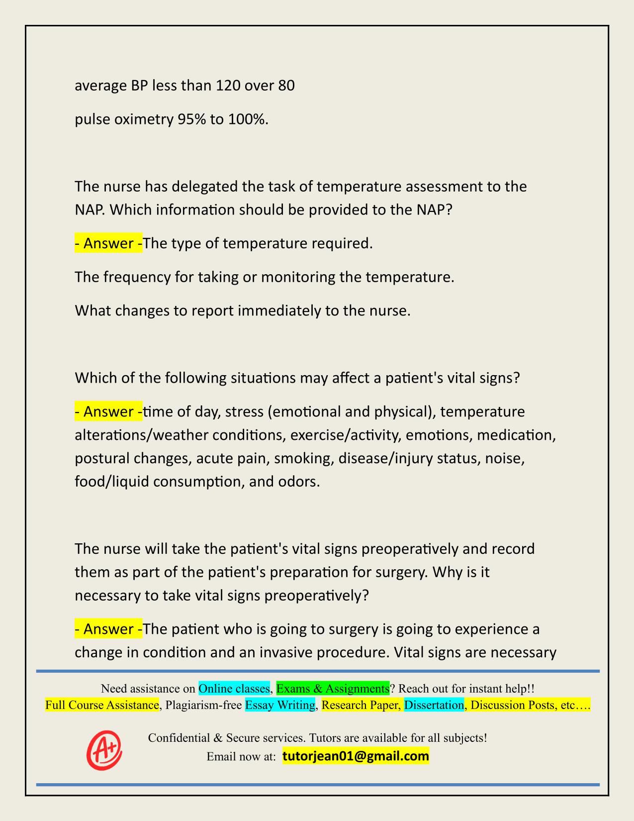 BSN205 HALLMARK- VITAL SIGNS ISB ACTUAL 2025/2026 QUESTIONS AND 100% CORRECT ANSWERS