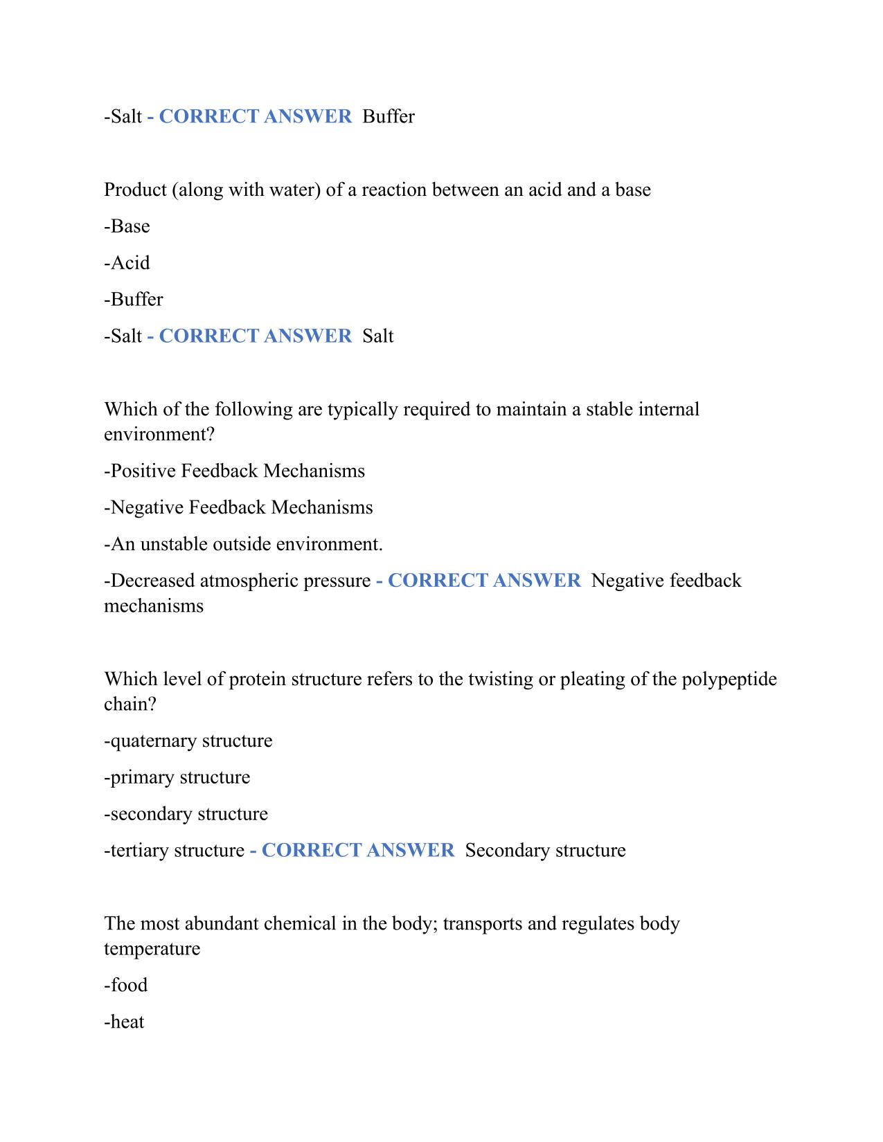 APHY 101 MIDTERM EXAM ACTUAL 2025/2026 Q&A 100% PASS