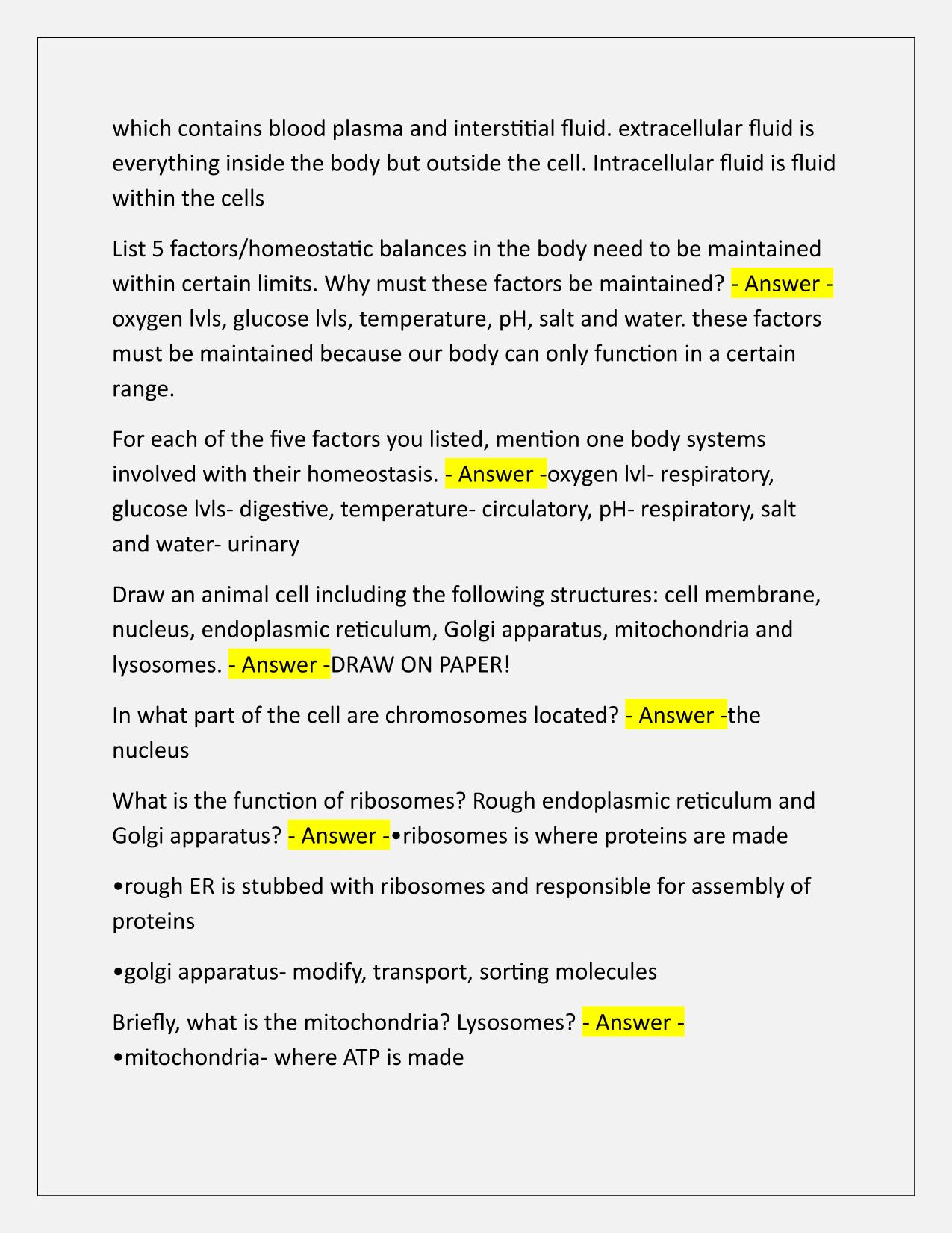 Biology 235-Exam 1 Q&A Latest Update