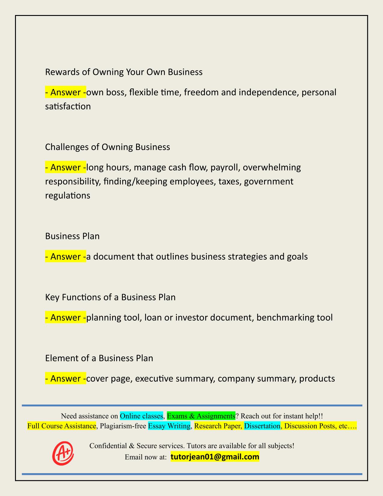 TN BUSINESS AND LAW EXAM ACTUAL 2025/2026