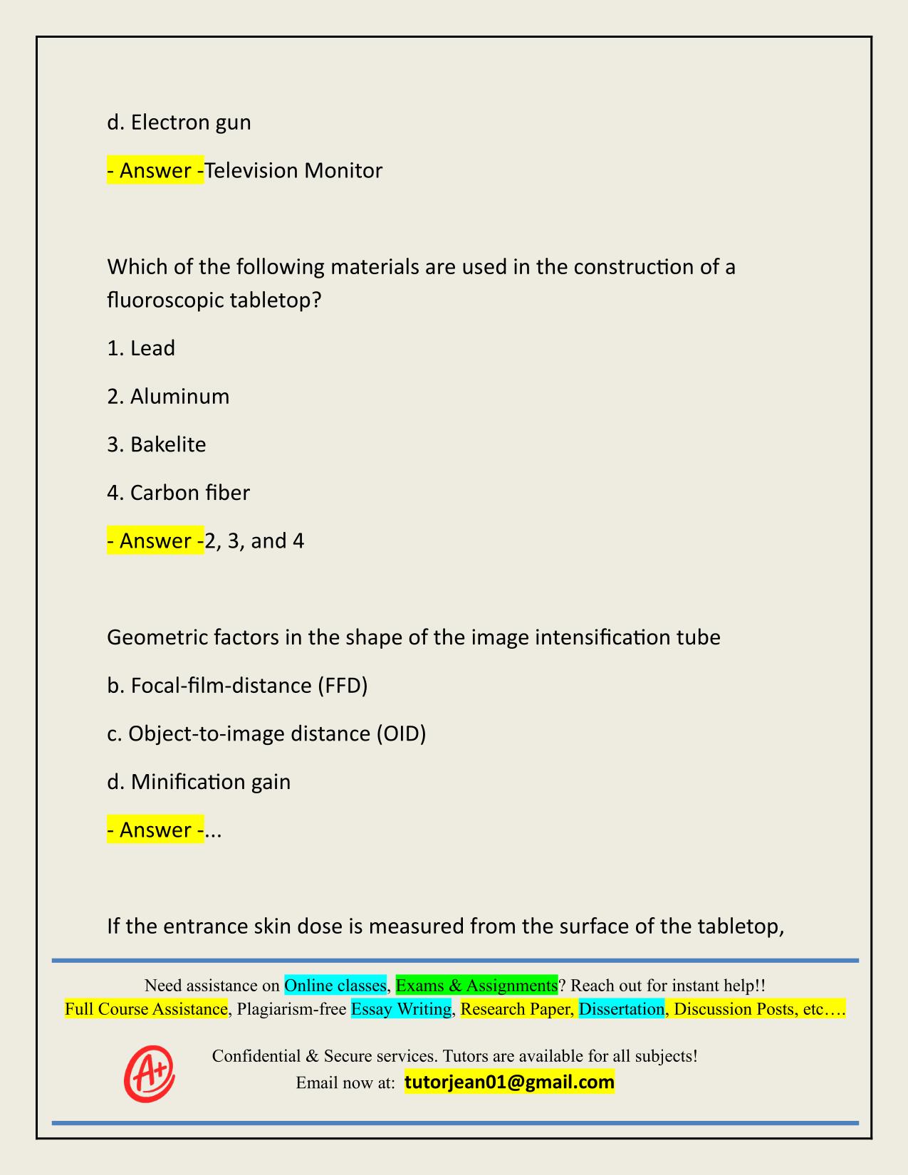 CALIFORNIA FLUOROSCOPY TEST ACTUAL 2025/2026 UPDATE