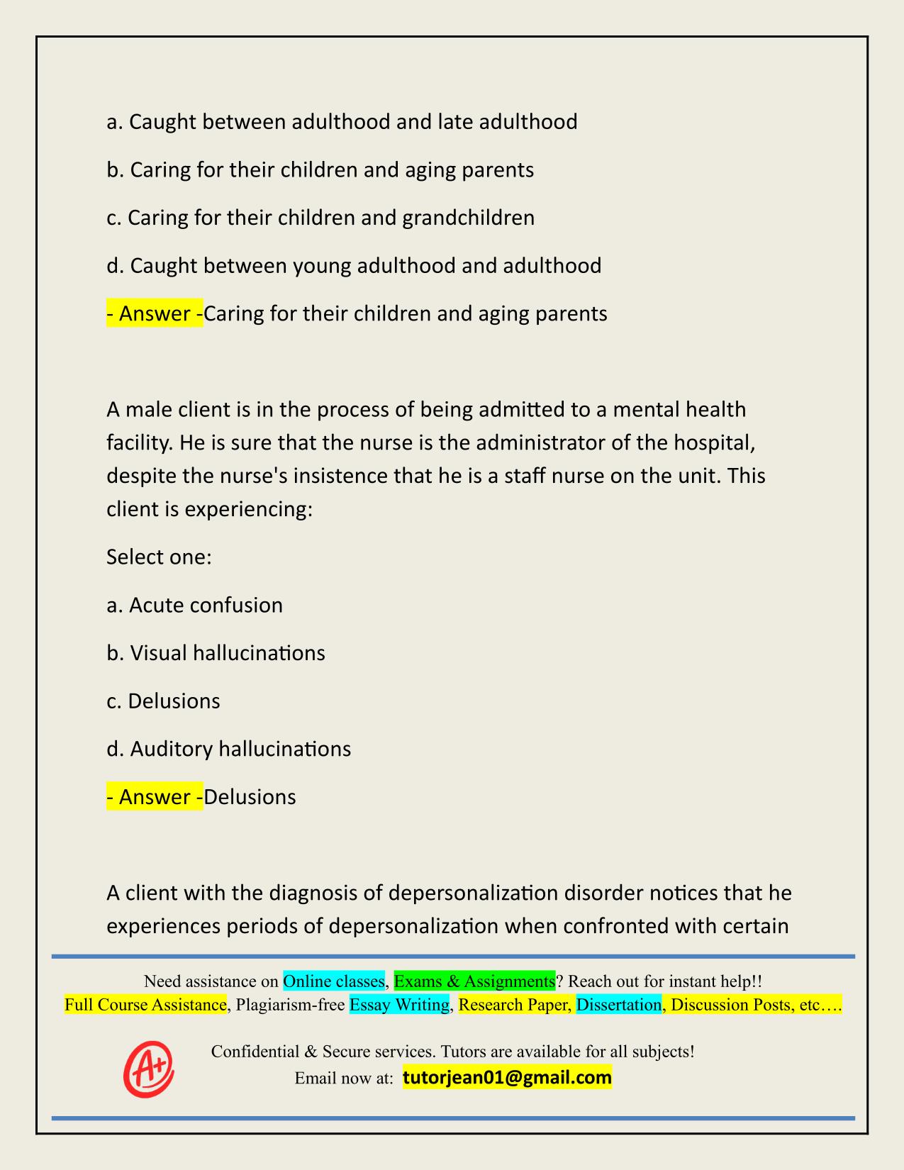 MENTAL HEALTH TECHNICIAN PRACTICE EXAM ACTUAL 2025/2026
