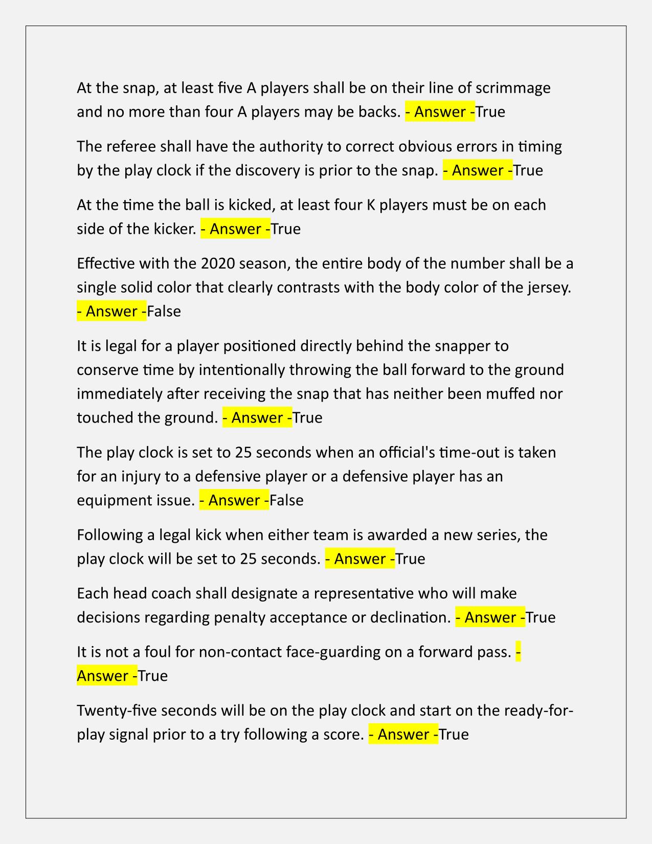 WVSSAC NFHS Part 2 Test Q&A Latest Update