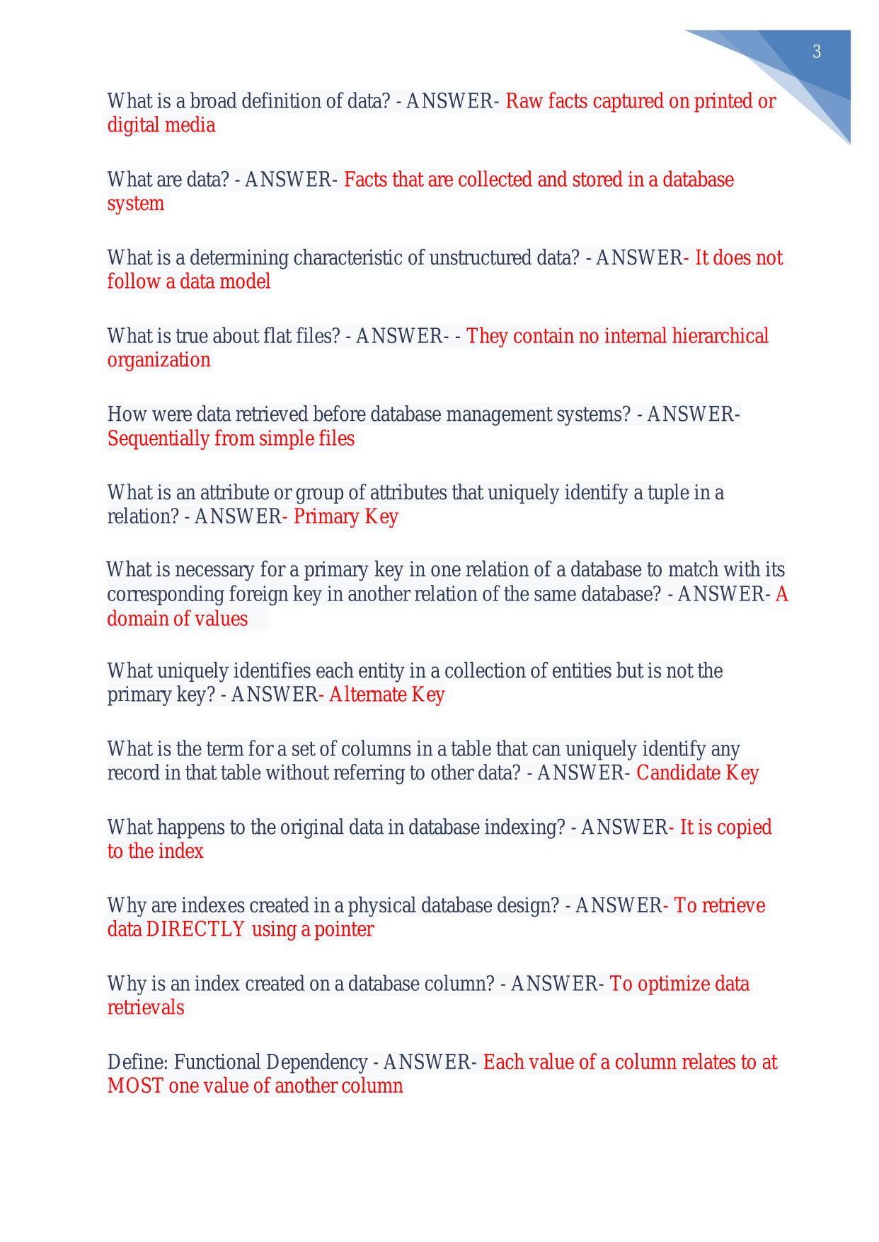WGUC175/D426 DATA MANAGEMENT FOUNDATIONS OA ACTUAL 2025/2026 EXAM 2 LATEST VERSIONS 300 Q&A
