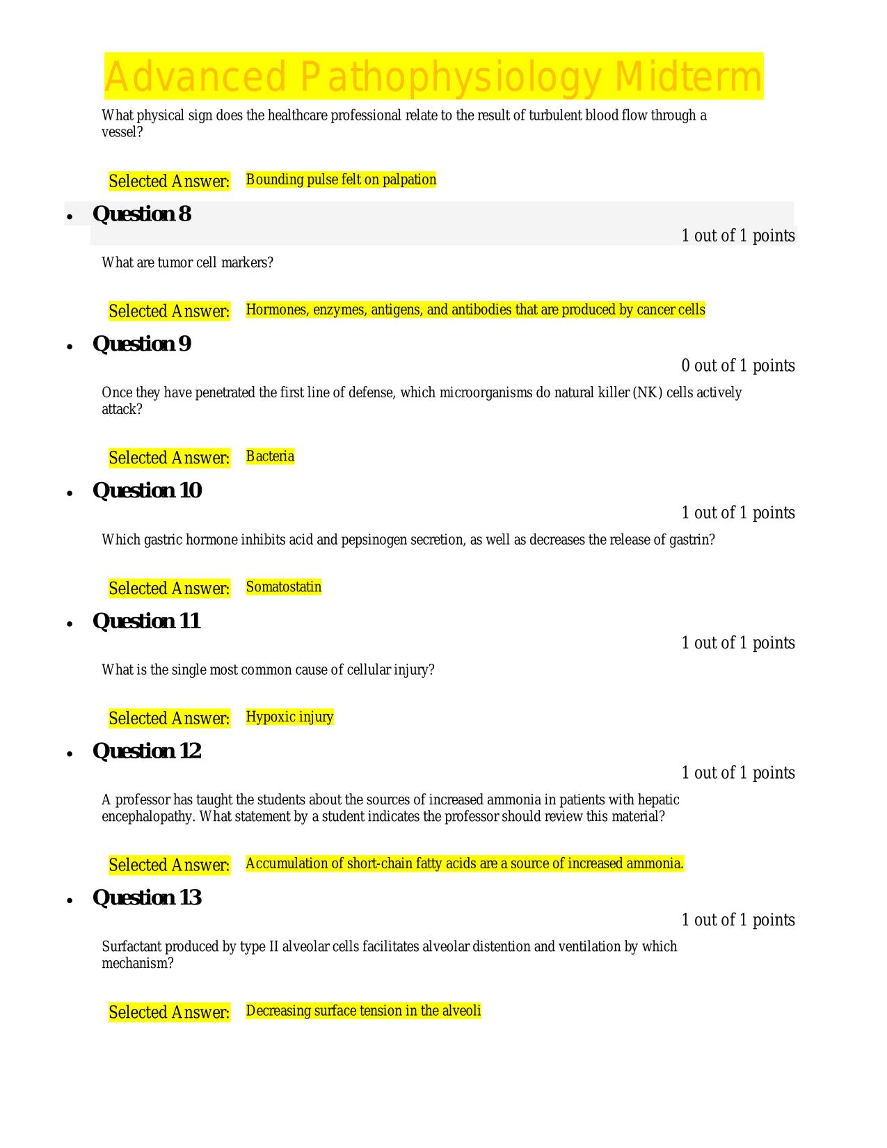NURS 6501 Midterm Exam Version 1 Walden University 2025/2026 Update