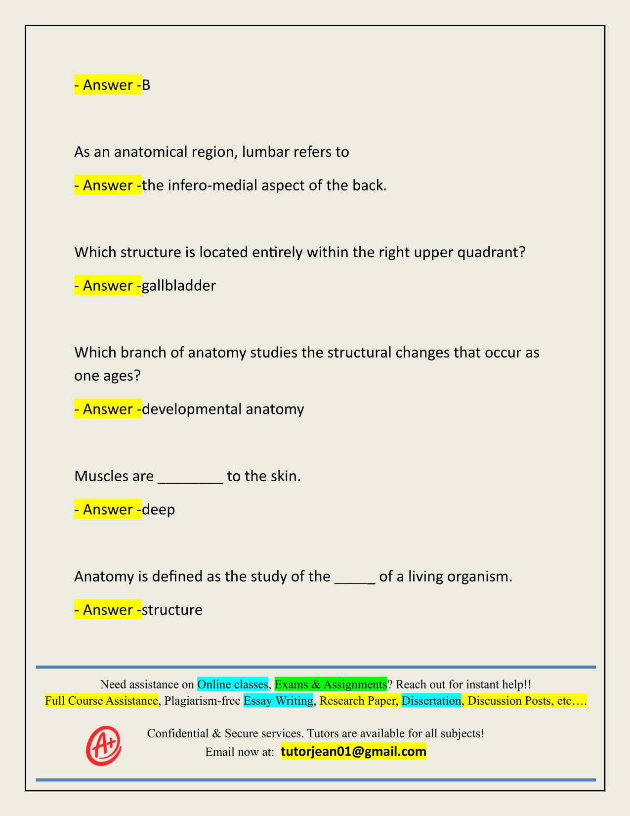 NIGHTINGALE ANATOMY FINAL EXAM ACTUAL 2025/2026 LATEST UPDATE