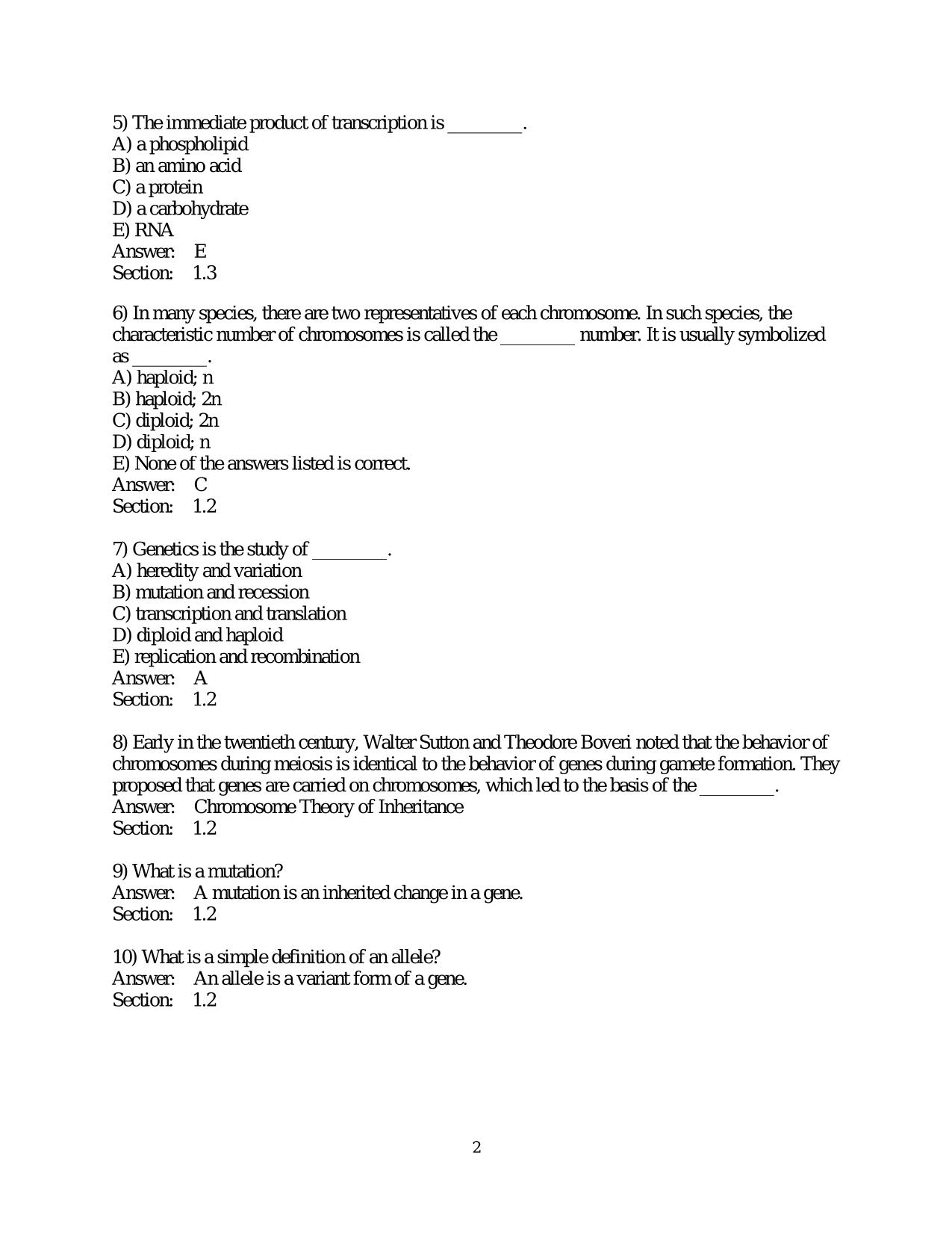 TEST BANK for Concepts of Genetics, 10th Edition by Klug, Cummings, Spencer, Palladino. ISBN: 9780134898414