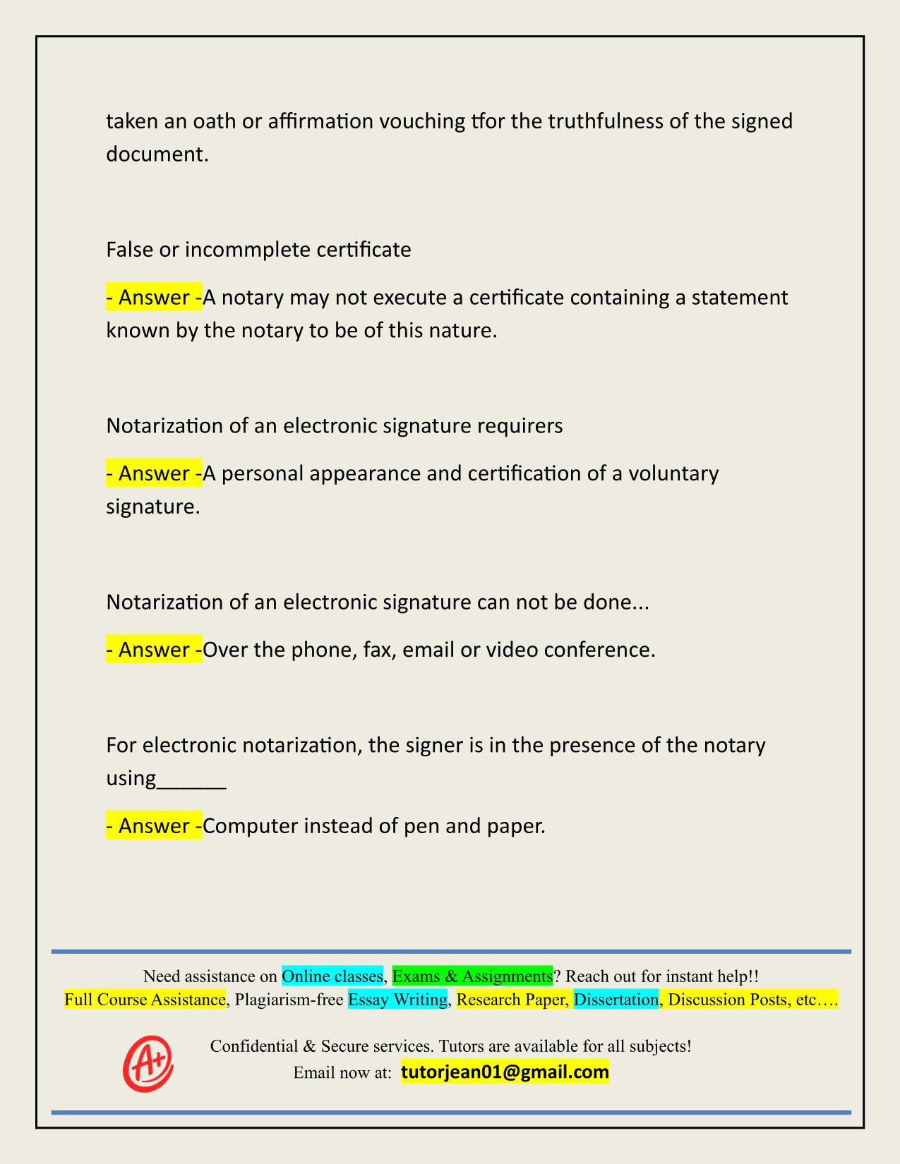 UTAH NOTARY EXAM ACTUAL 2025/2026 CORRECTLY ANSWERED